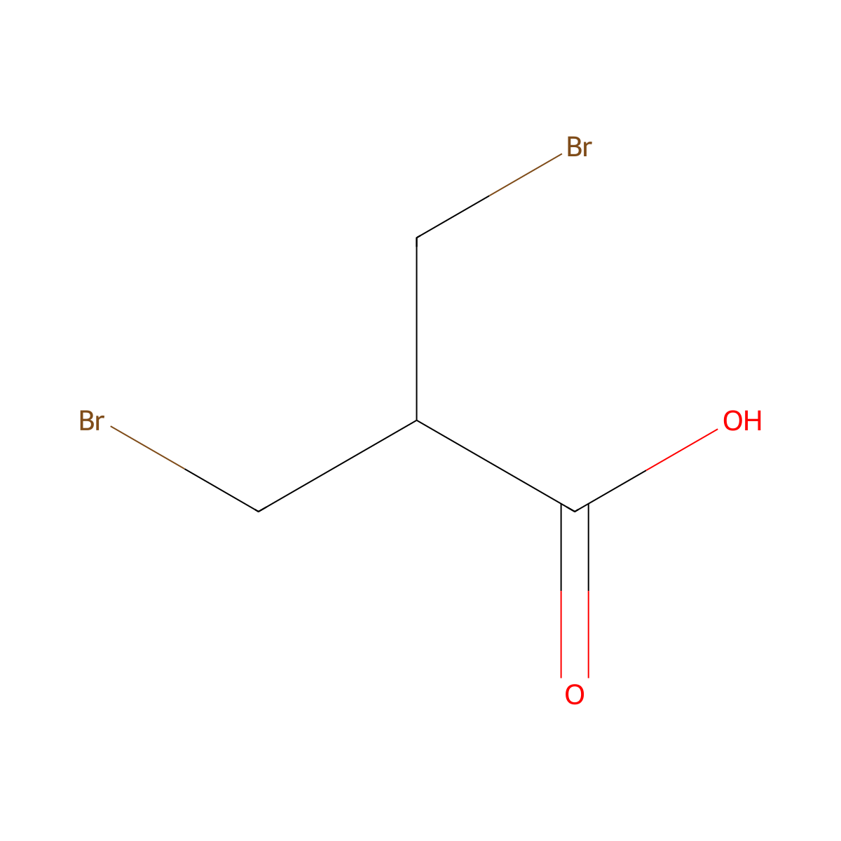 3-Bromo-2-(bromomethyl)propionic acid molecular structure, CAS 41459-42-1