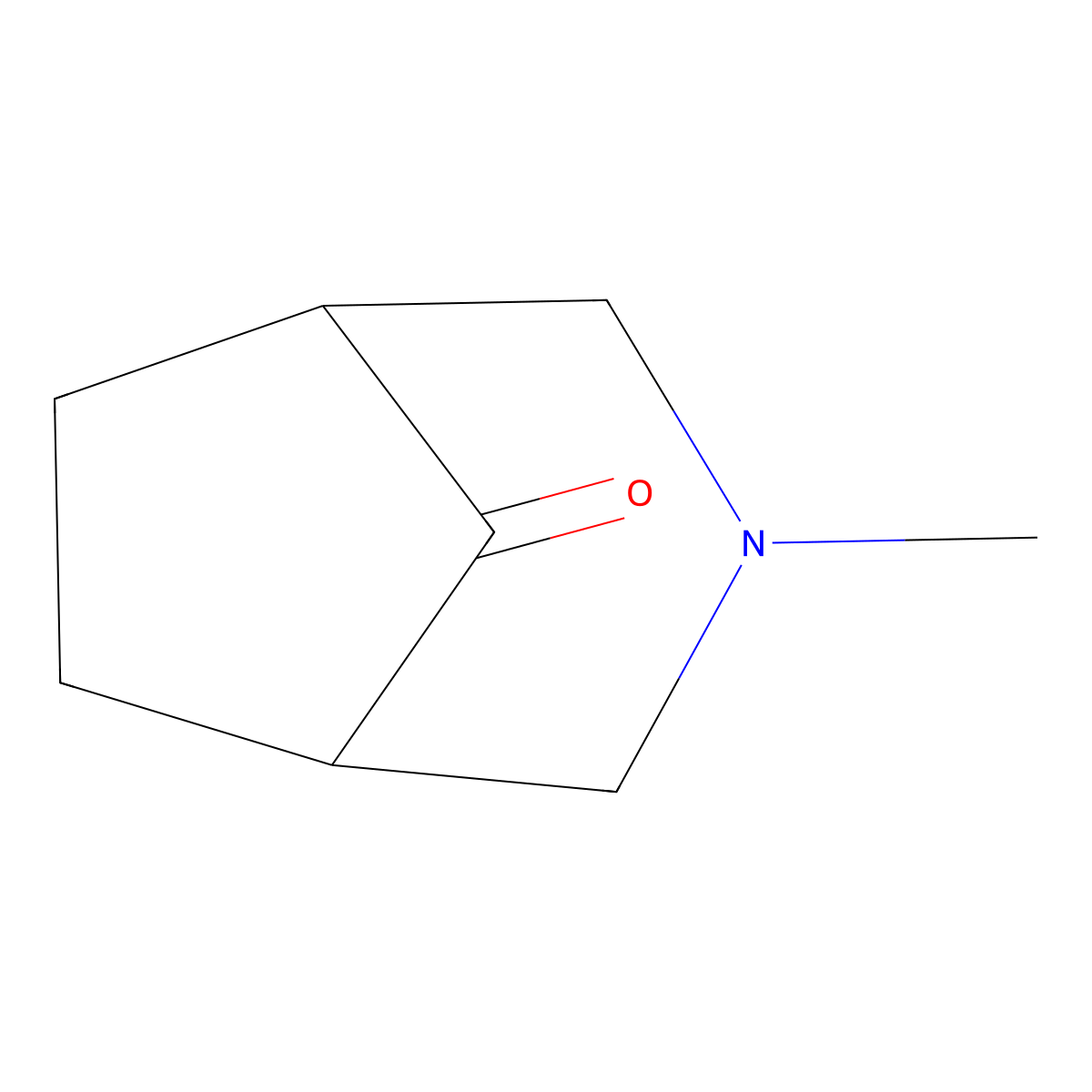 3-Methyl-3-azabicyclo(3.2.1)octan-8-one molecular structure, CAS 4146-34-3