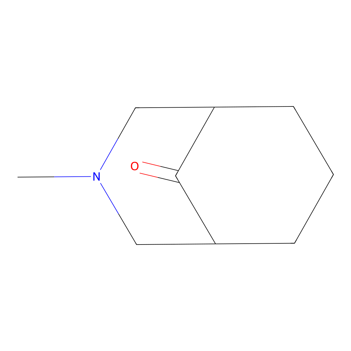 3-Methyl-3-azabicyclo[3.3.1]nonan-9-one molecular structure, CAS 4146-35-4