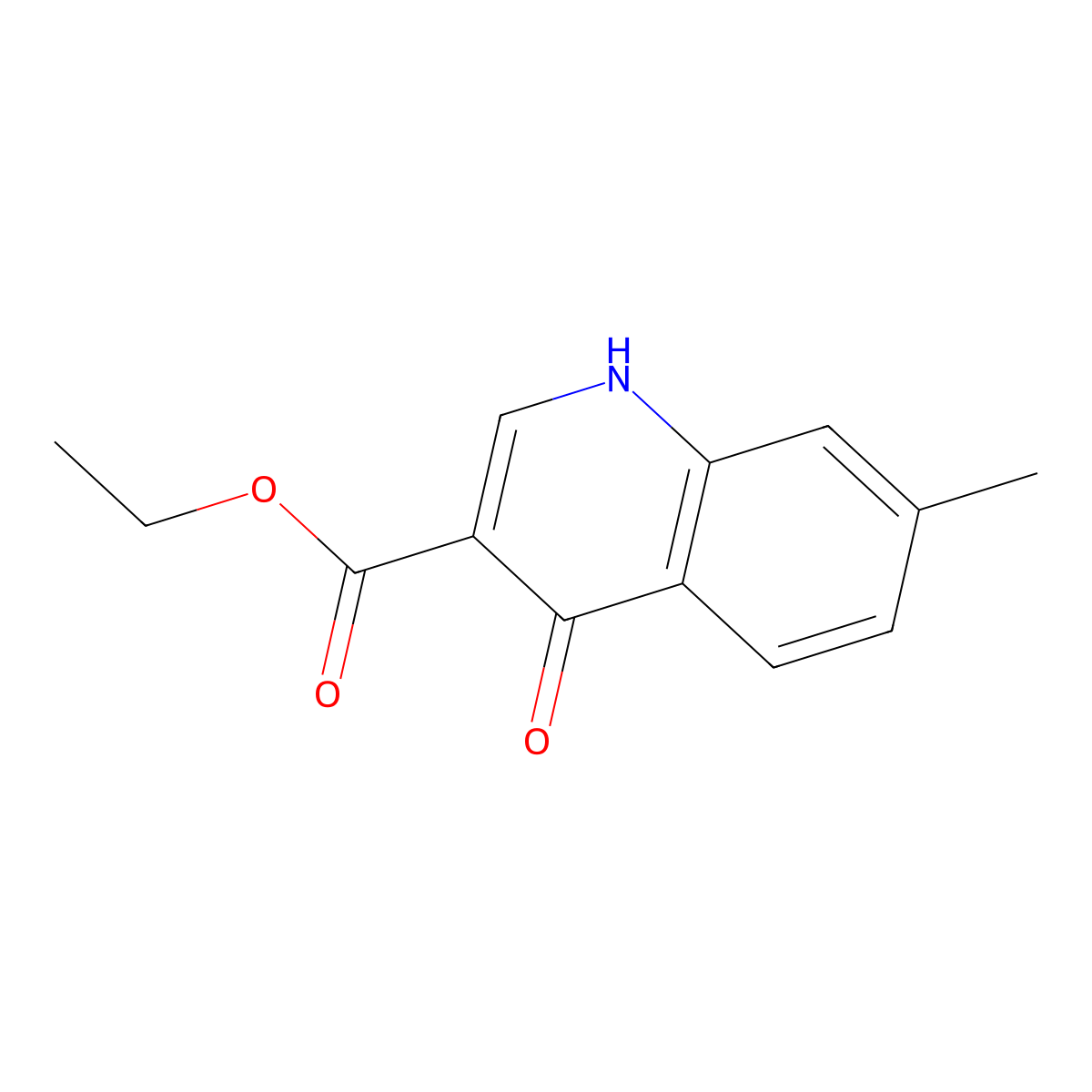 Ethyl 7-methyl-4-oxo-1,4-dihydroquinoline-3-carboxylate molecular structure, CAS 41460-18-8