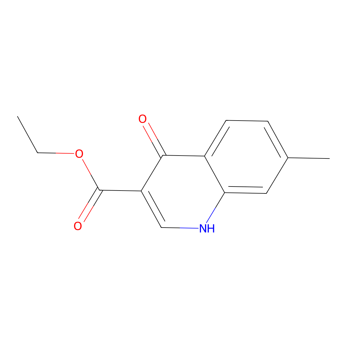 Ethyl 7-methyl-4-oxo-1,4-dihydroquinoline-3-carboxylate molecular structure, CAS 41460-18-8