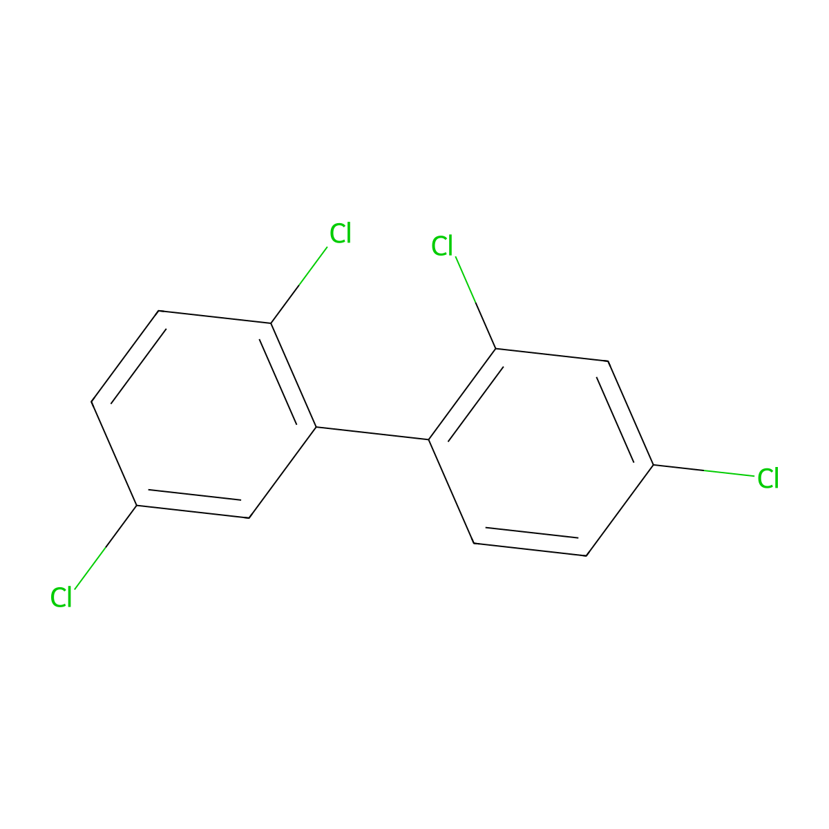 Pcb 49 molecular structure, CAS 41464-40-8