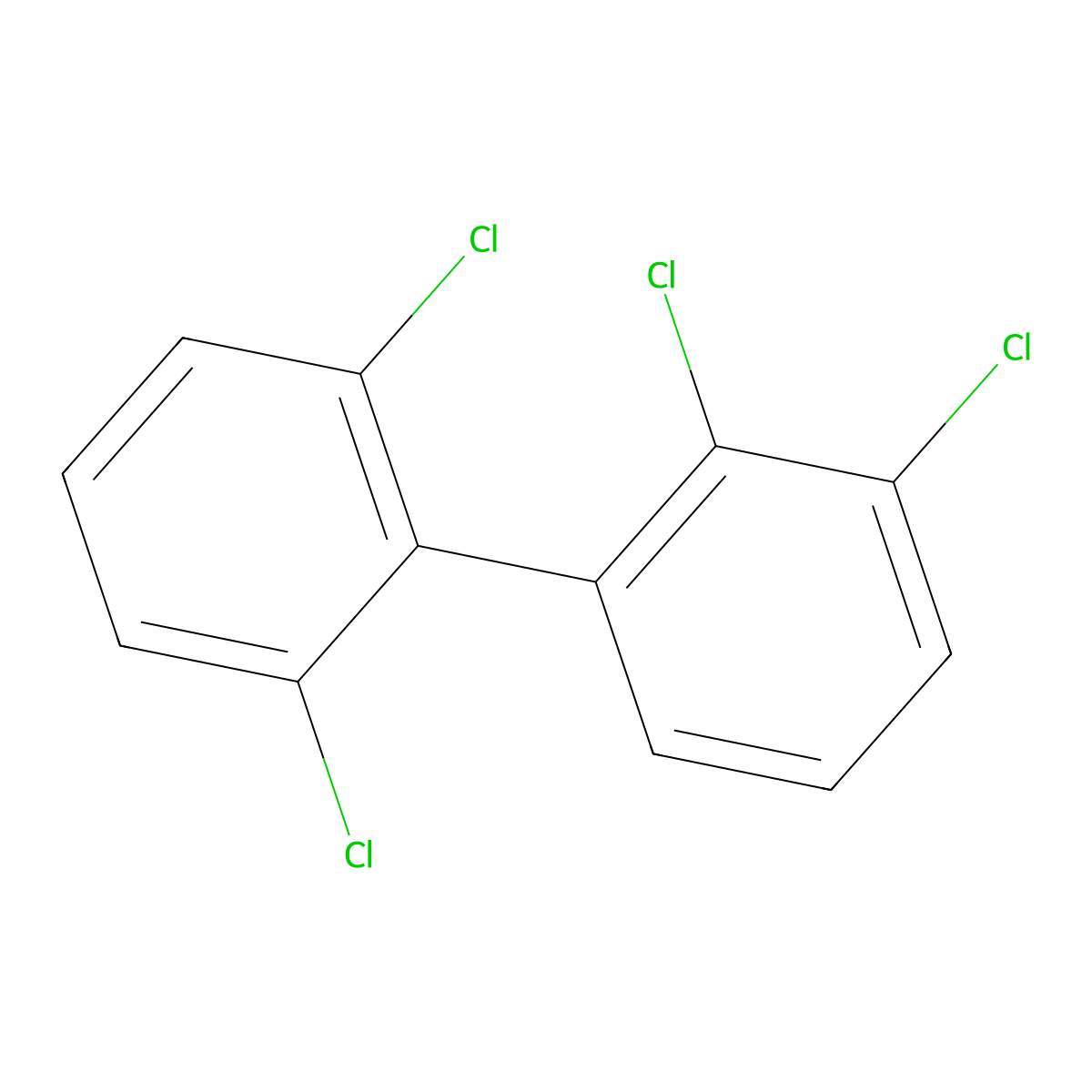 2,2',3,6'-Tetrachlorobiphenyl molecular structure, CAS 41464-47-5