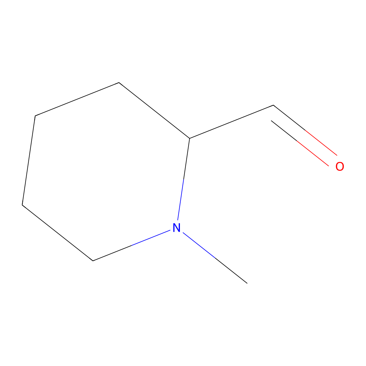 1-Methylpiperidine-2-carbaldehyde molecular structure, CAS 41467-01-0