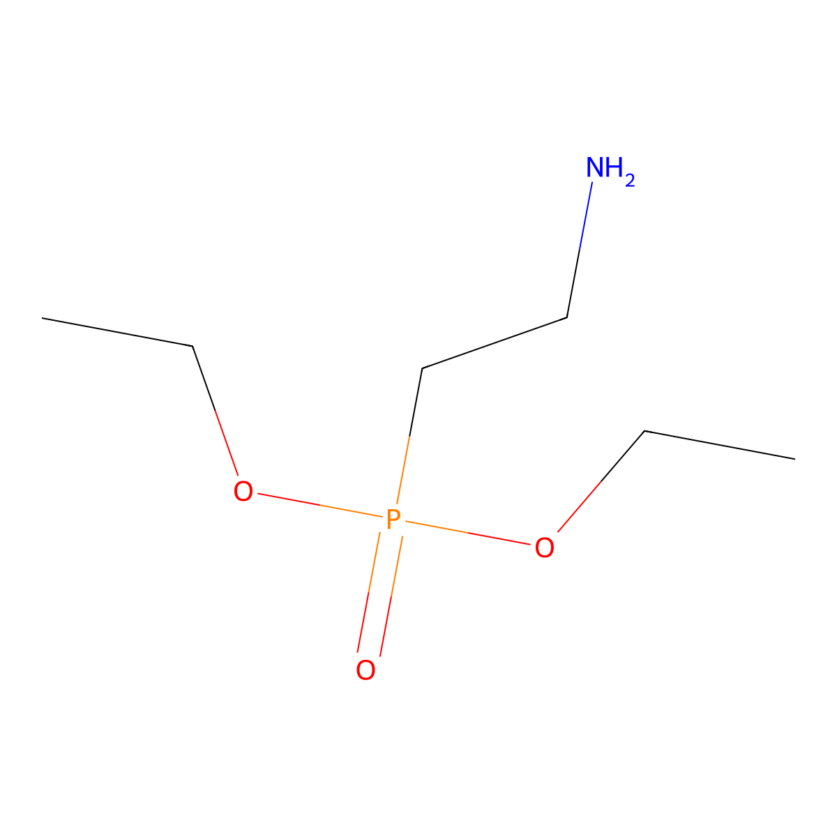 Diethyl (2-aminoethyl)phosphonate molecular structure, CAS 41468-36-4
