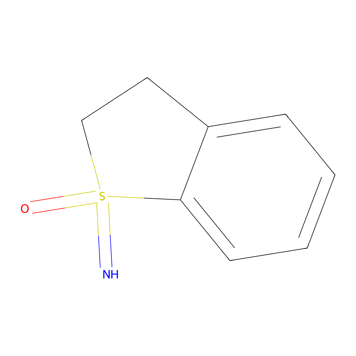 1-Imino-2,3-dihydro-1lambda6-benzothiophen-1-one molecular structure, CAS 41469-51-6