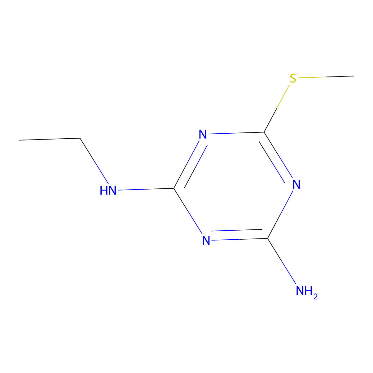 Deisopropylametryne molecular structure, CAS 4147-58-4