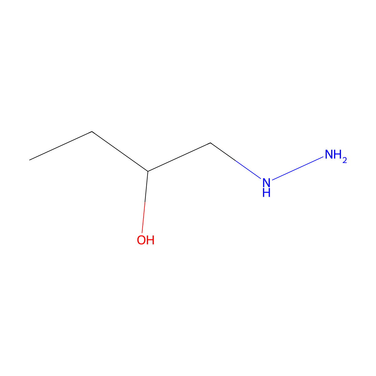 2-Hydroxybutylhydrazine molecular structure, CAS 41470-19-3