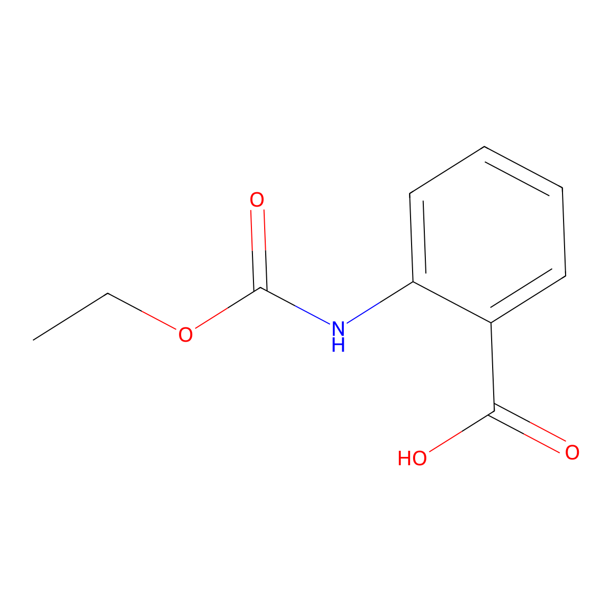 N-(Ethoxycarbonyl)anthranilic acid molecular structure, CAS 41470-93-3