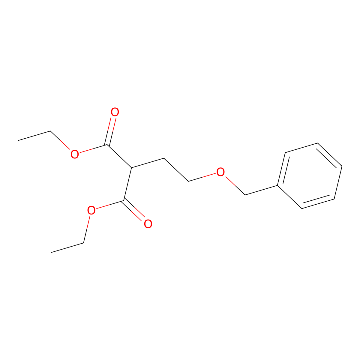 Diethyl 2-(2-(benzyloxy)ethyl)malonate molecular structure, CAS 41478-45-9