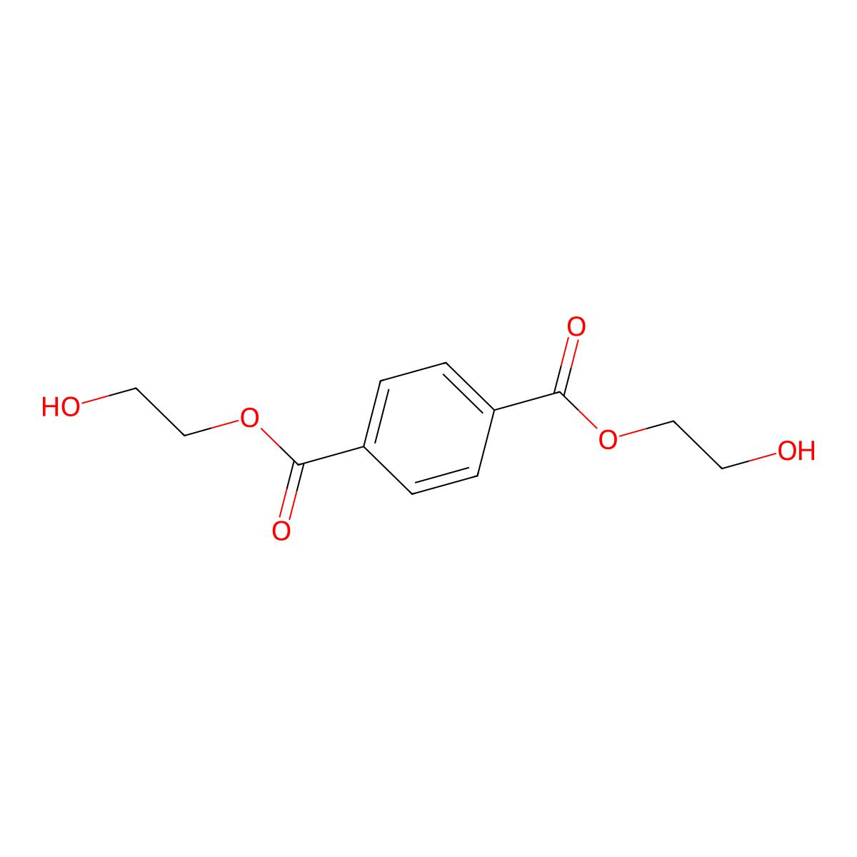Bis(2-hydroxyethyl) terephthalate molecular structure, CAS 41479-14-5