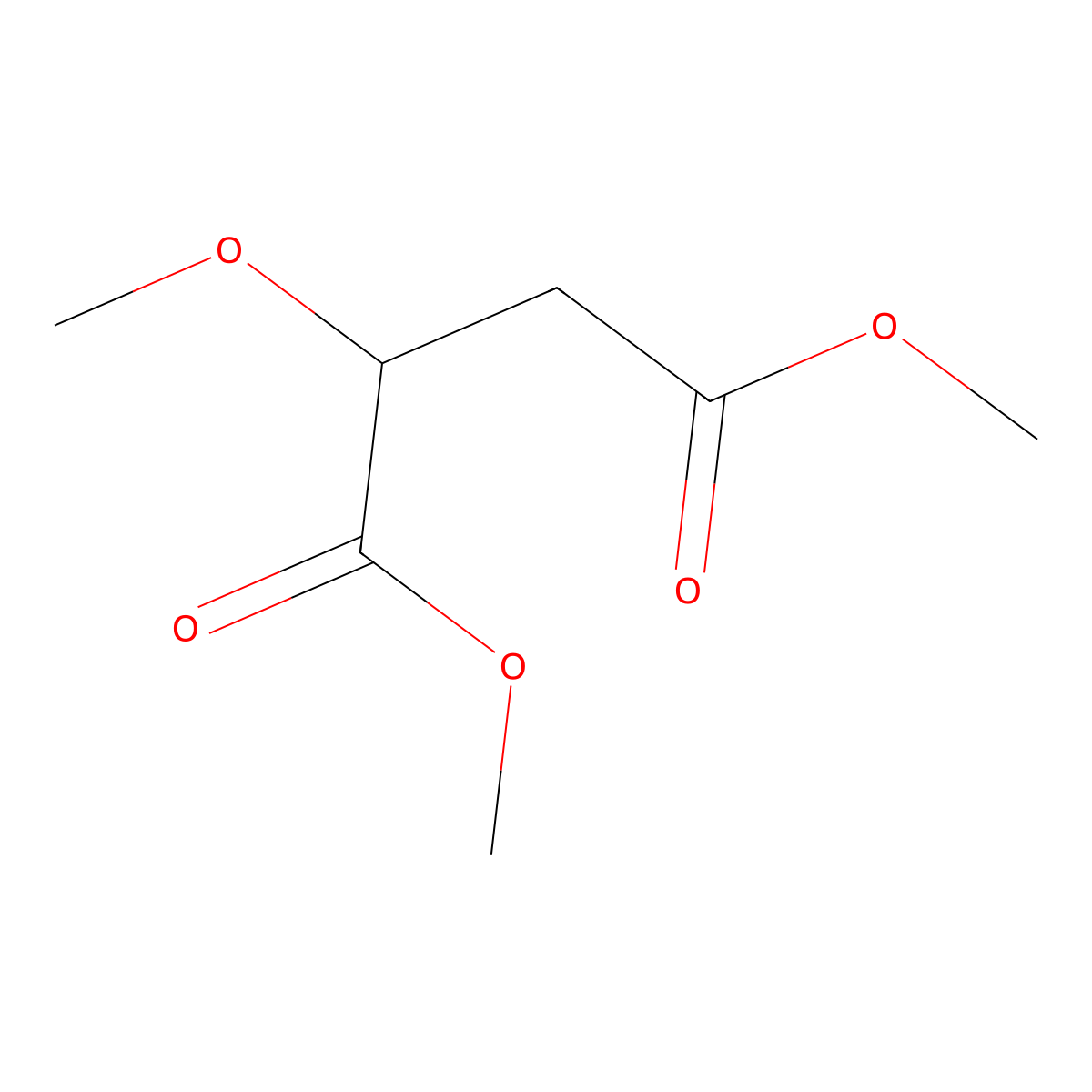 Dimethyl methoxysuccinate molecular structure, CAS 4148-97-4