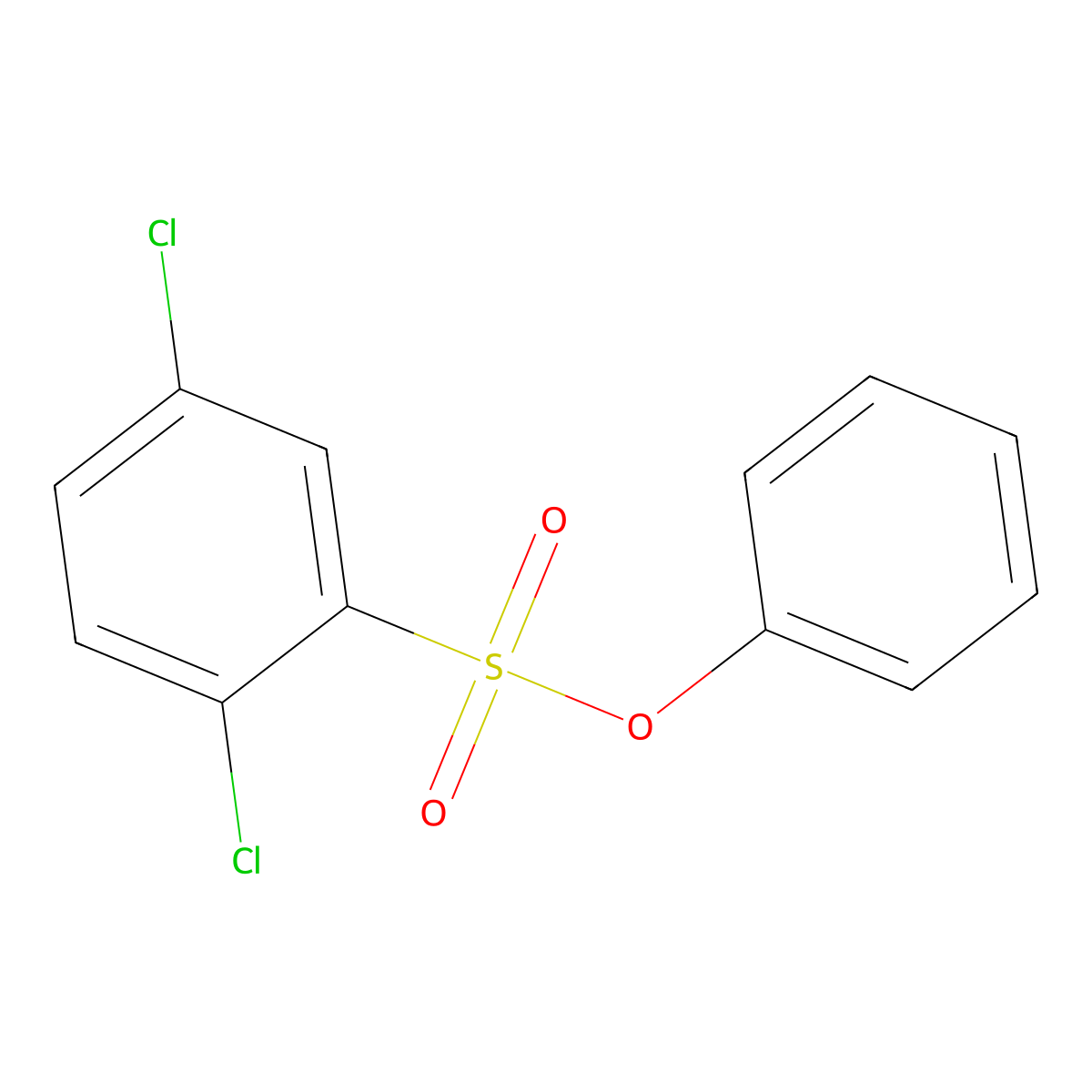 Phenyl 2,5-dichlorobenzenesulfonate molecular structure, CAS 41480-03-9