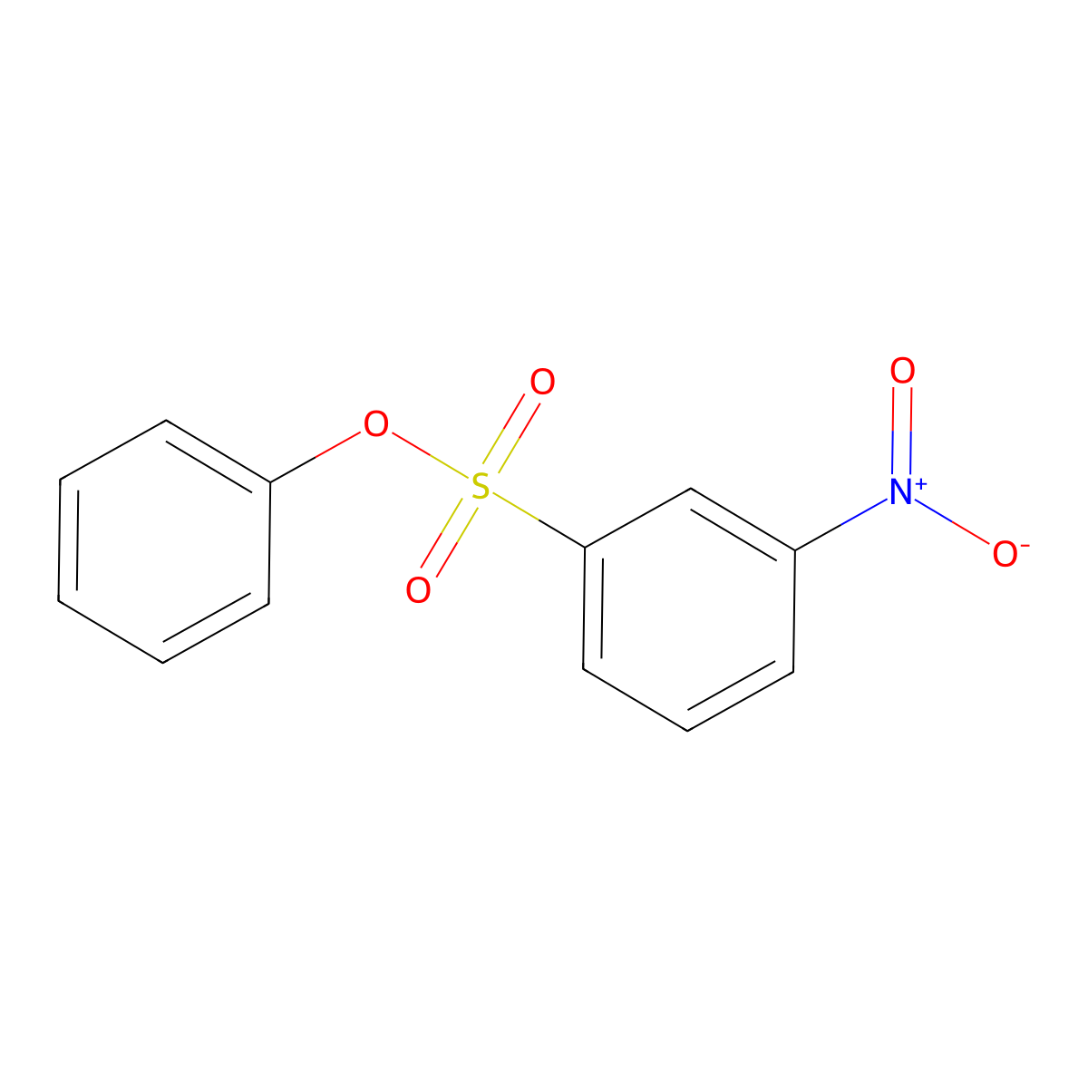 Phenyl 3-nitrobenzenesulfonate molecular structure, CAS 41480-04-0