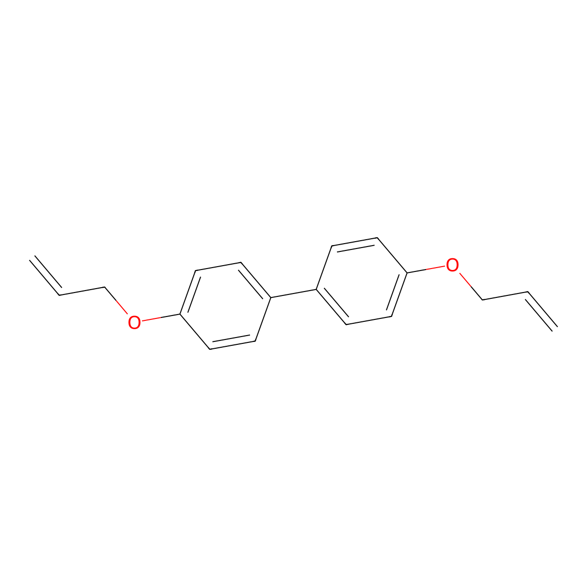 4,4'-Bis(allyloxy)-1,1'-biphenyl molecular structure, CAS 41481-62-3