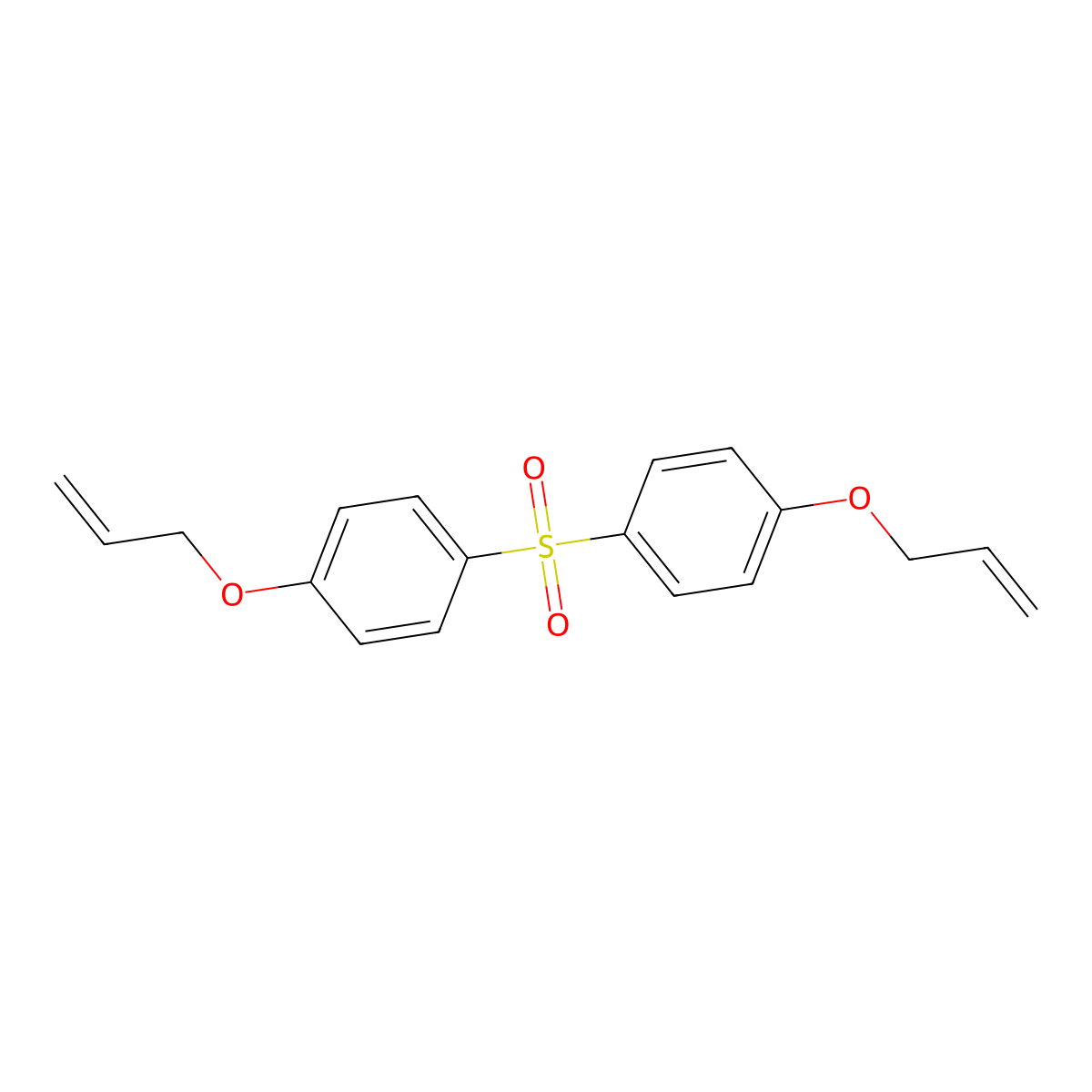 Bis(4-allyloxyphenyl)sulfone molecular structure, CAS 41481-63-4