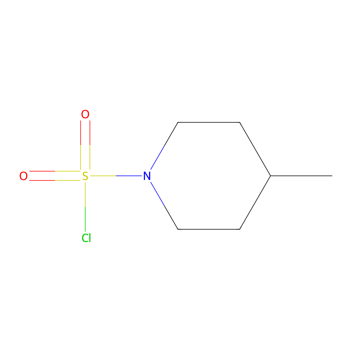 4-Methylpiperidine-1-sulfonyl chloride molecular structure, CAS 41483-70-9