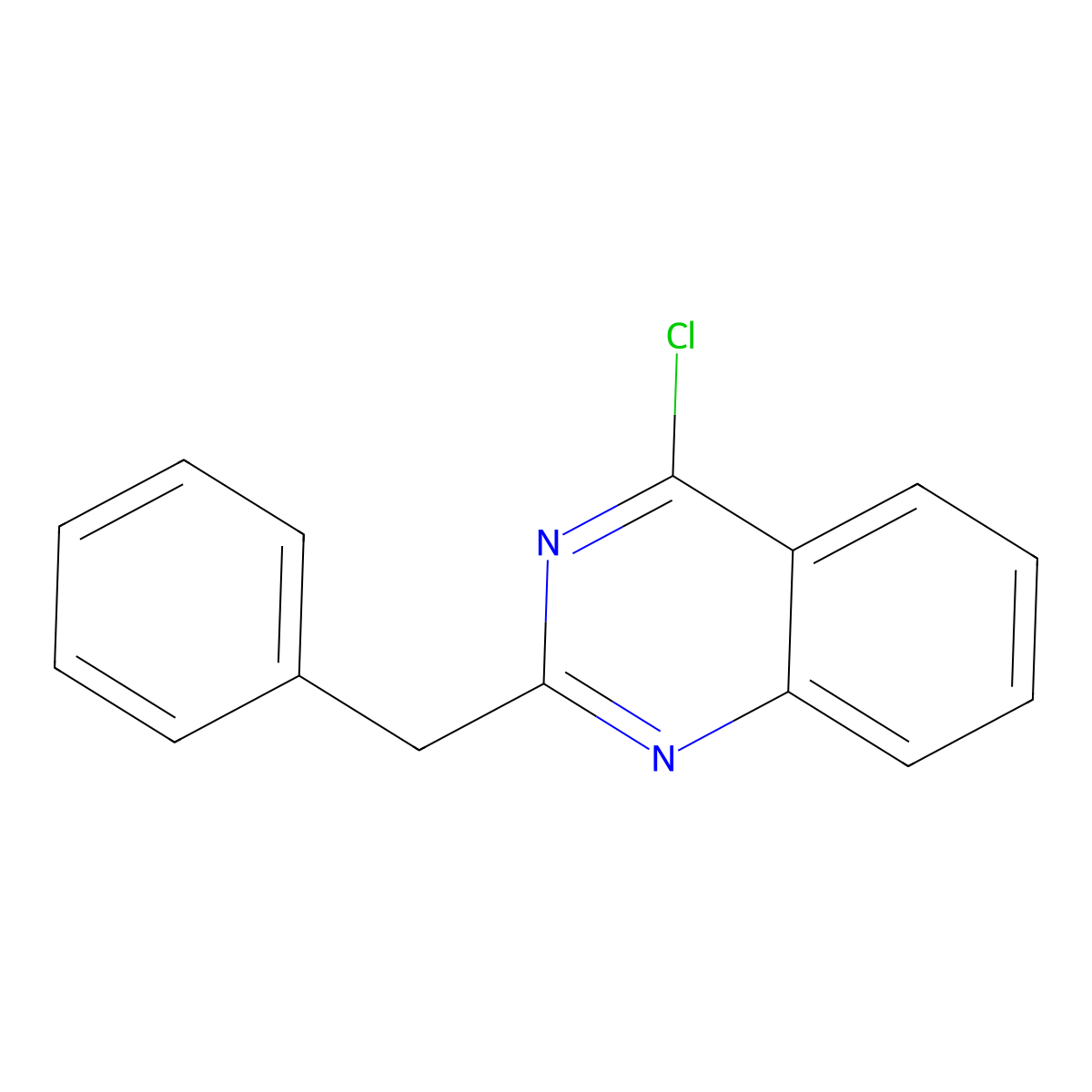 2-Benzyl-4-chloroquinazoline molecular structure, CAS 414863-57-3