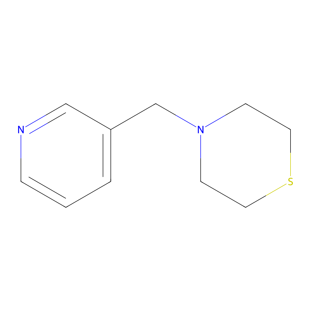 4-(3-Pyridinylmethyl)thiomorpholine molecular structure, CAS 414872-82-5