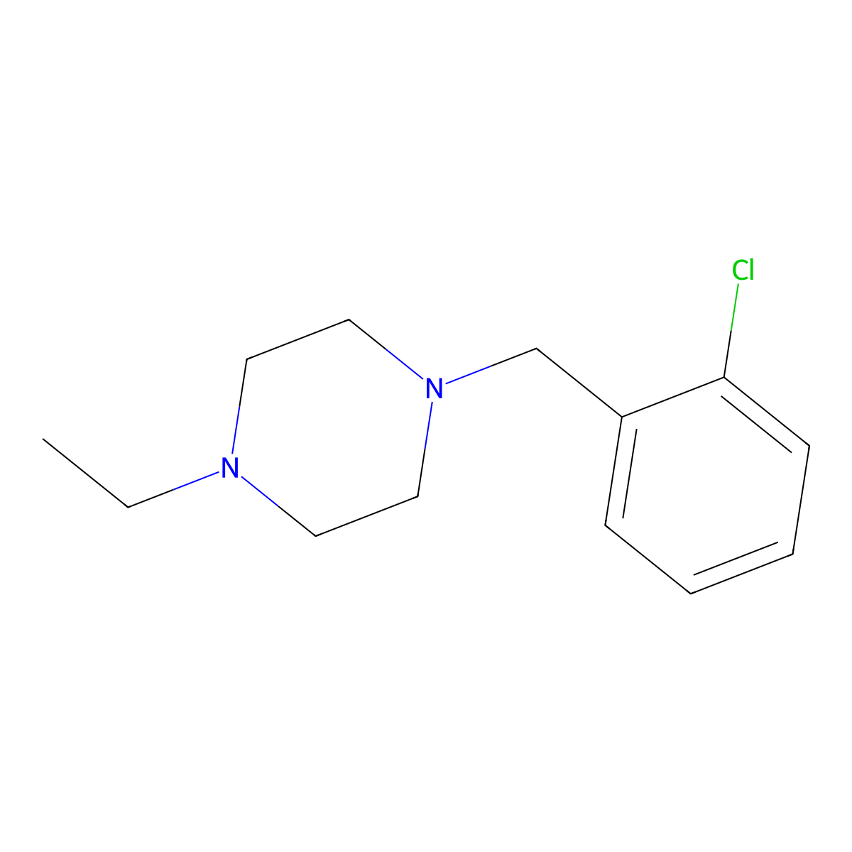 1-(2-Chlorobenzyl)-4-ethylpiperazine molecular structure, CAS 414874-77-4