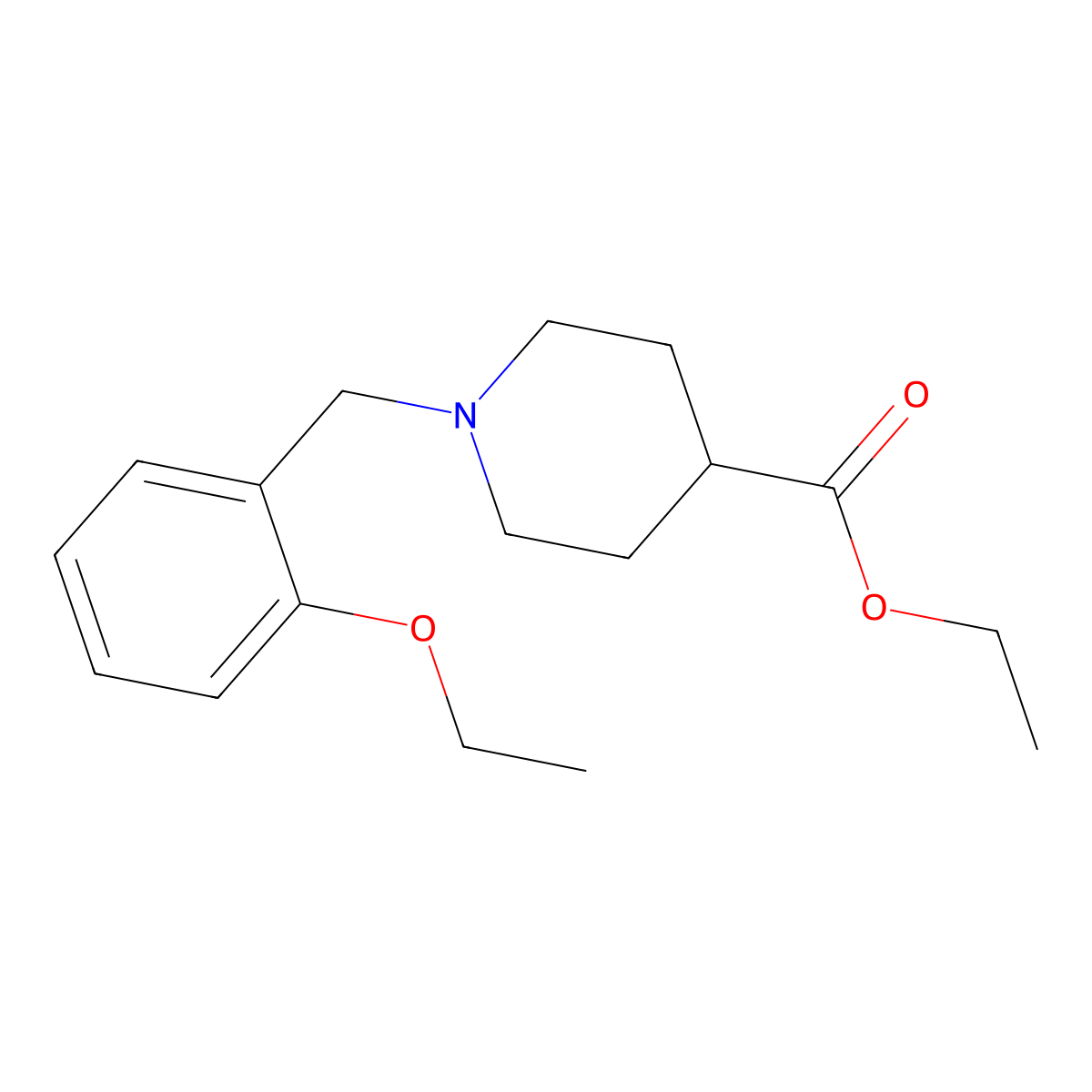 Ethyl 1-(2-ethoxybenzyl)piperidine-4-carboxylate molecular structure, CAS 414878-99-2