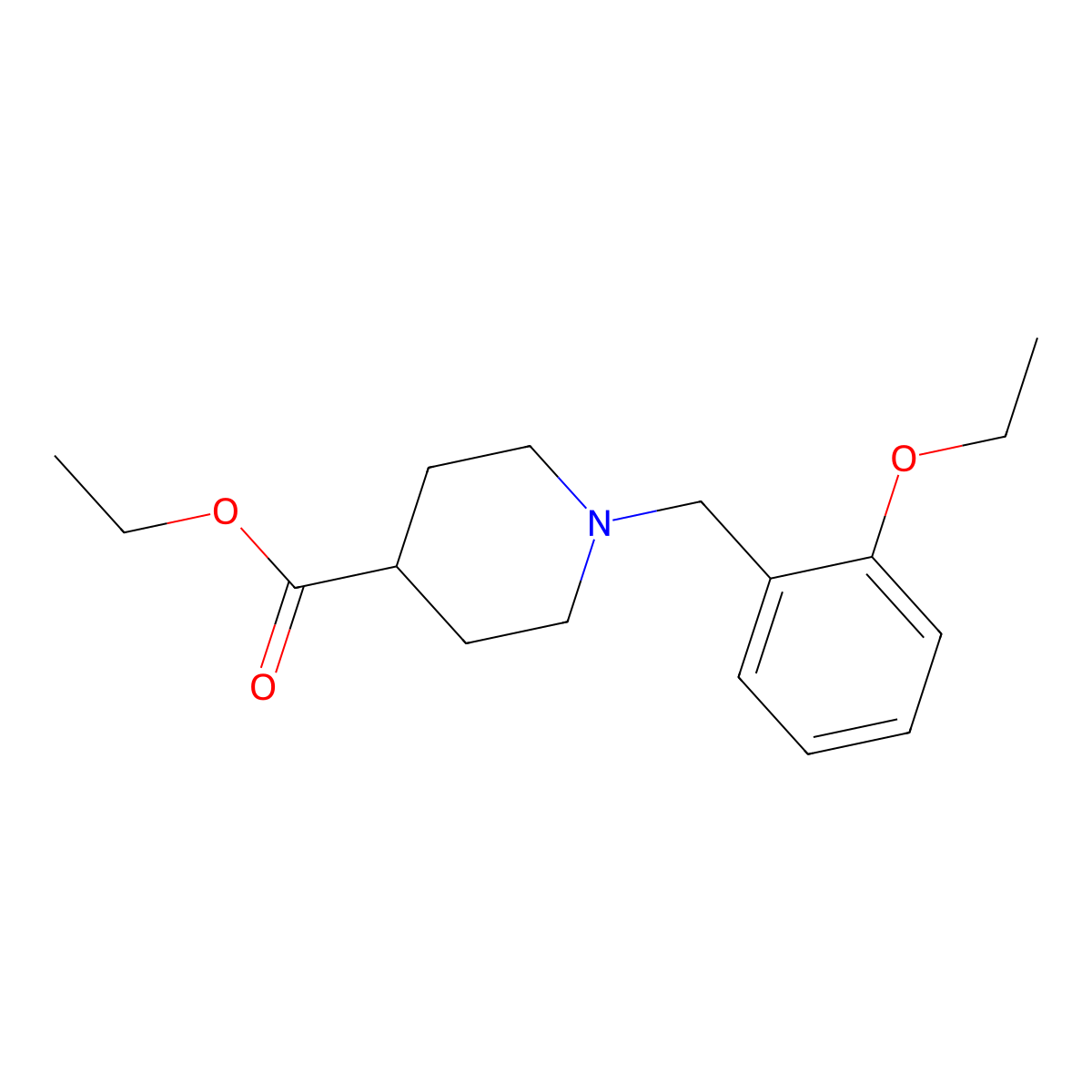 Ethyl 1-(2-ethoxybenzyl)piperidine-4-carboxylate molecular structure, CAS 414878-99-2