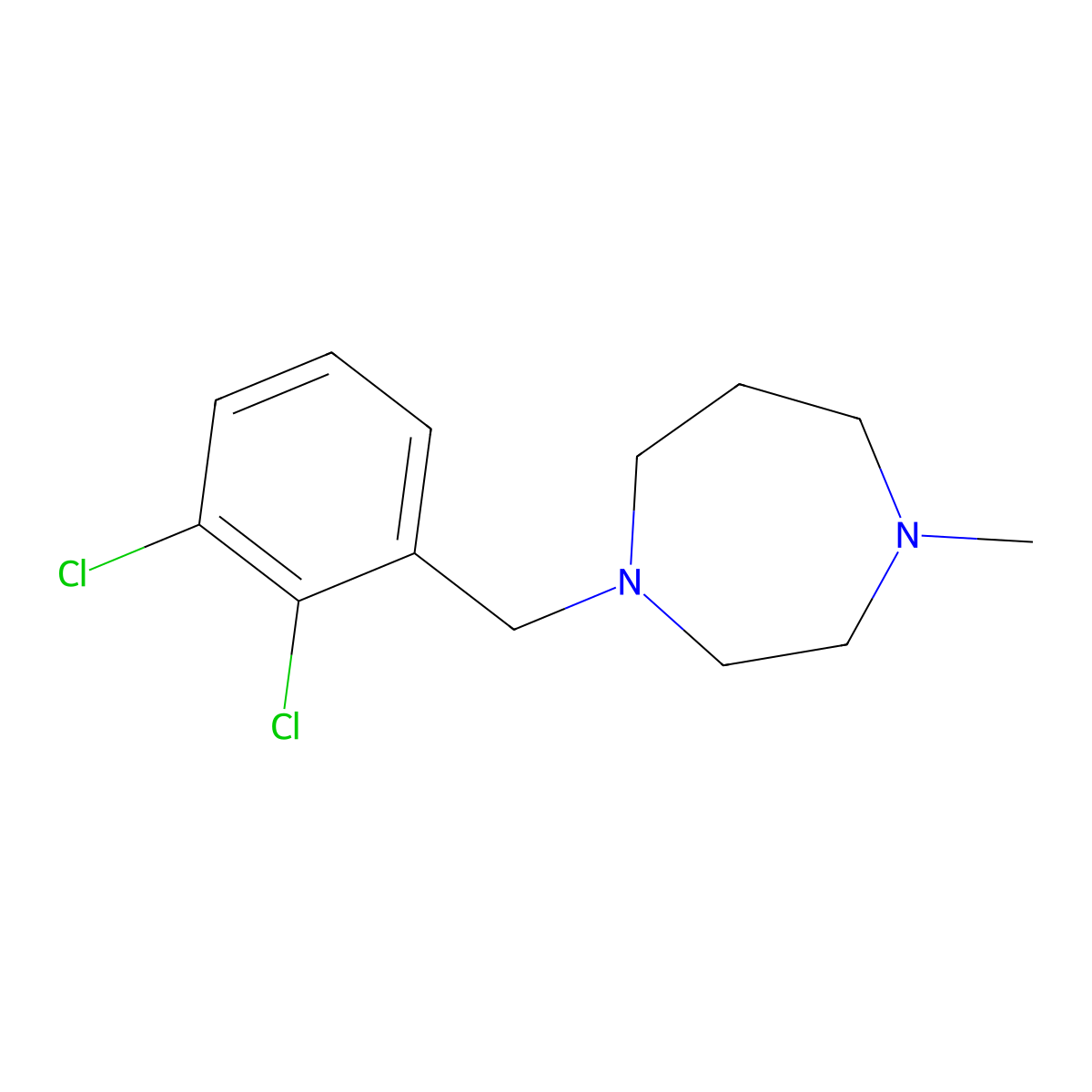 1-(2,3-Dichlorobenzyl)-4-methyl-1,4-diazepane molecular structure, CAS 414879-17-7