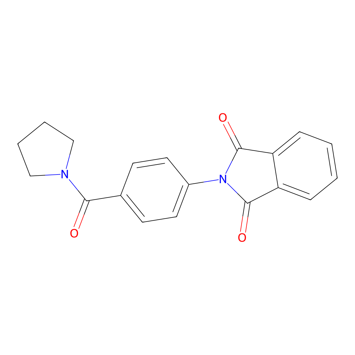 2-[4-(Pyrrolidine-1-carbonyl)phenyl]isoindole-1,3-dione molecular structure, CAS 414879-48-4