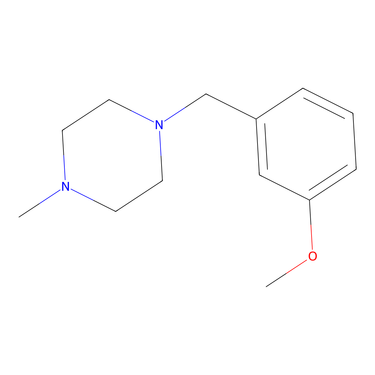 1-(3-Methoxybenzyl)-4-methylpiperazine molecular structure, CAS 414879-55-3