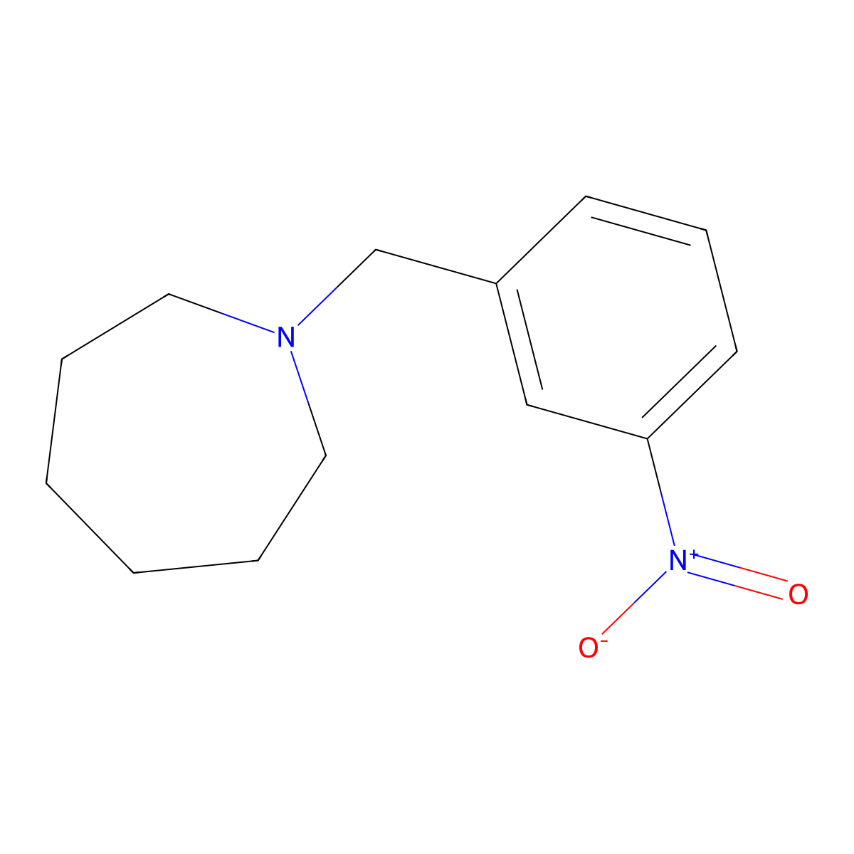 1-[(3-Nitrophenyl)methyl]azepane molecular structure, CAS 414880-13-0