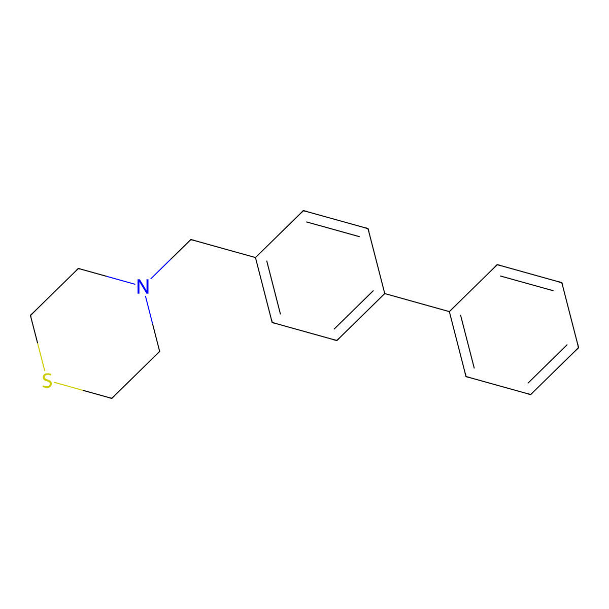 4-(4-Biphenylylmethyl)thiomorpholine molecular structure, CAS 414881-48-4