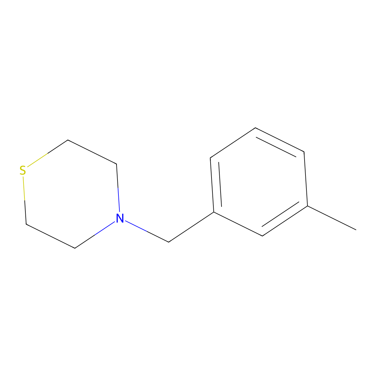 4-(3-Methylbenzyl)thiomorpholine molecular structure, CAS 414882-72-7