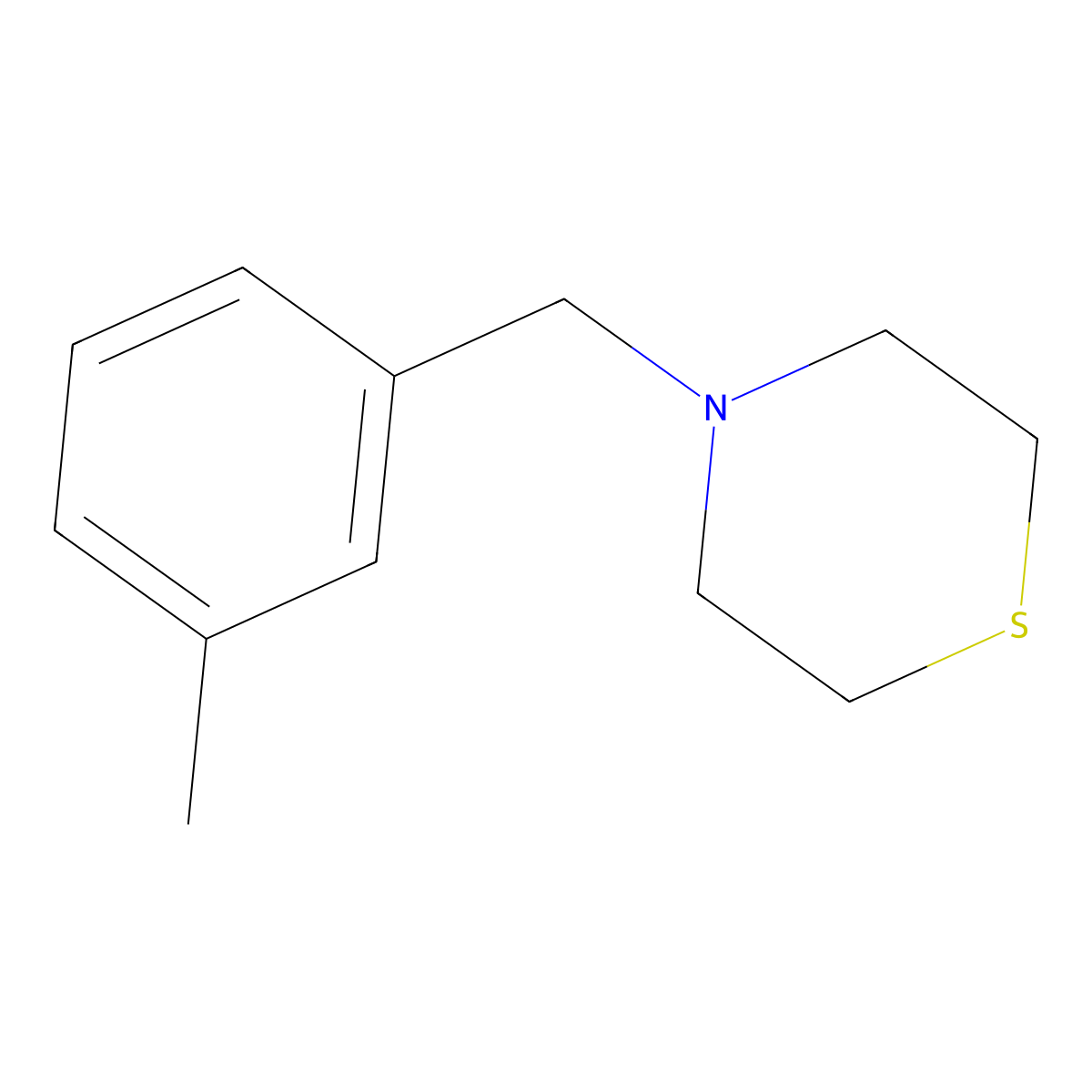 4-(3-Methylbenzyl)thiomorpholine molecular structure, CAS 414882-72-7
