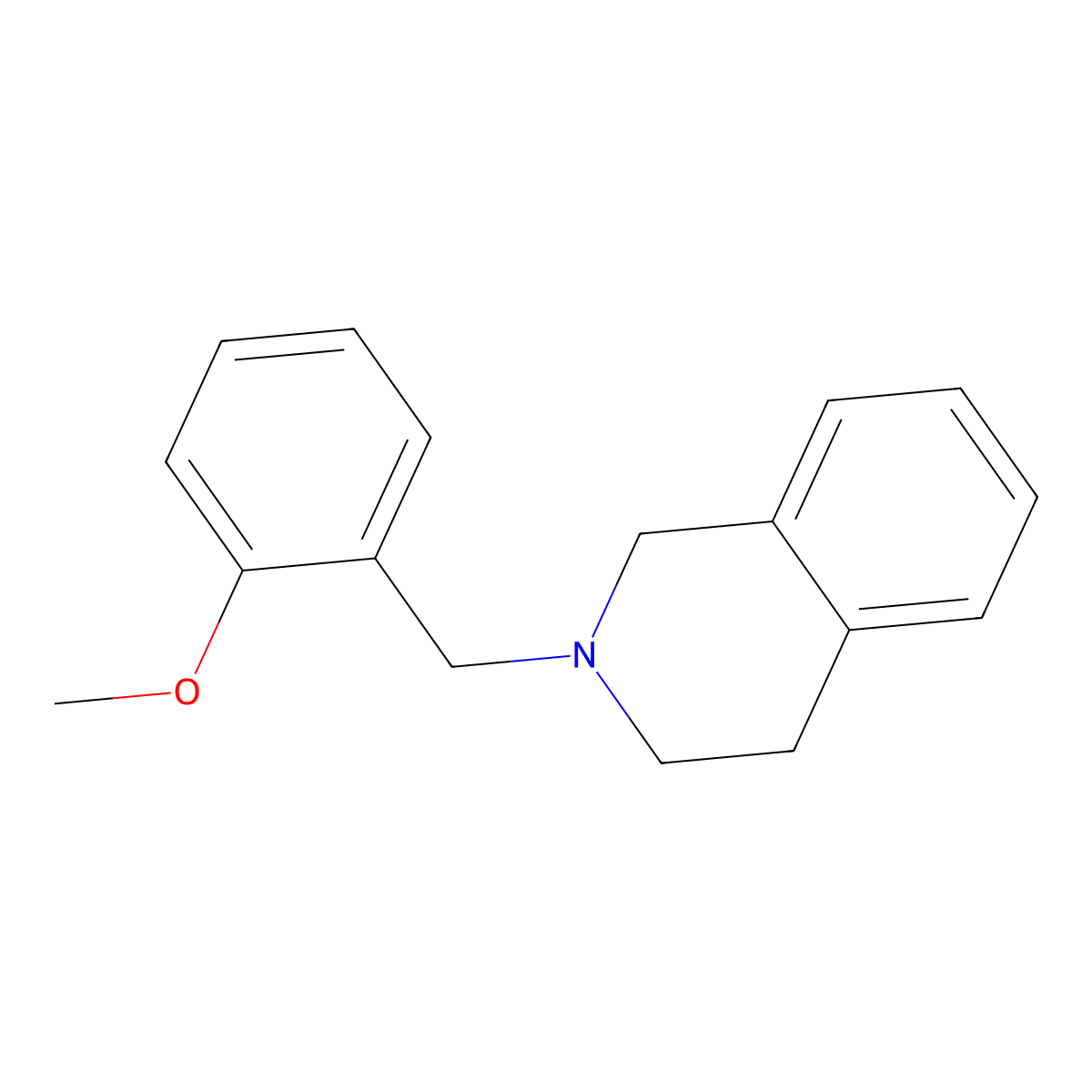 2-[(2-methoxyphenyl)methyl]-3,4-dihydro-1H-isoquinoline molecular structure, CAS 414882-80-7