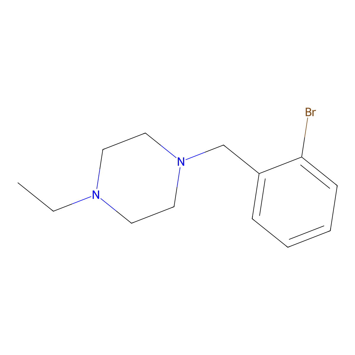 1-(2-Bromobenzyl)-4-ethylpiperazine molecular structure, CAS 414884-19-8