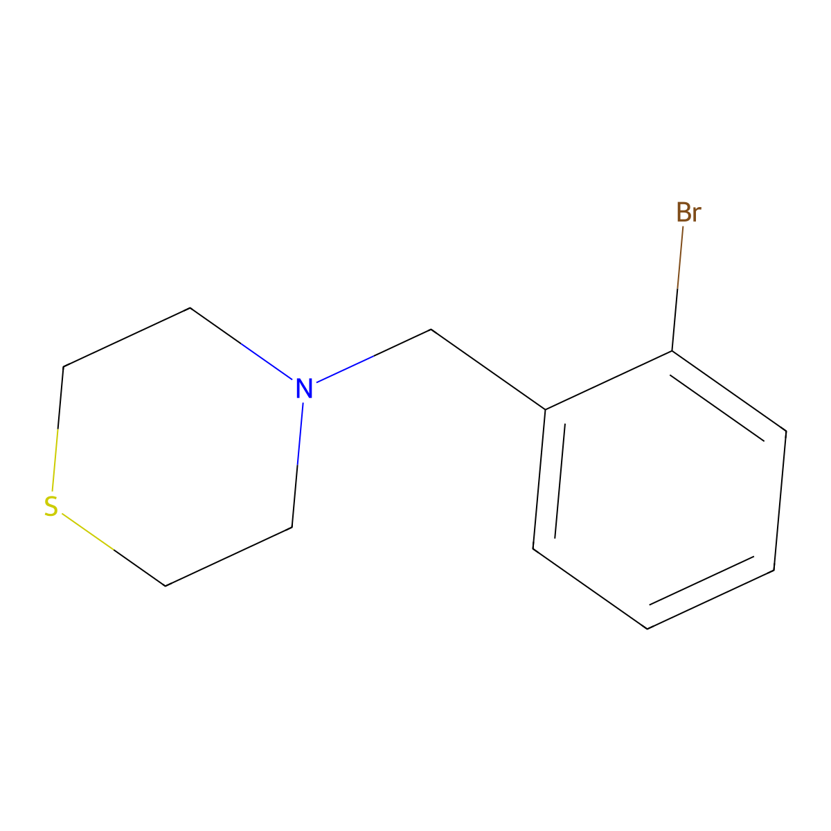 4-(2-Bromobenzyl)thiomorpholine molecular structure, CAS 414887-06-2