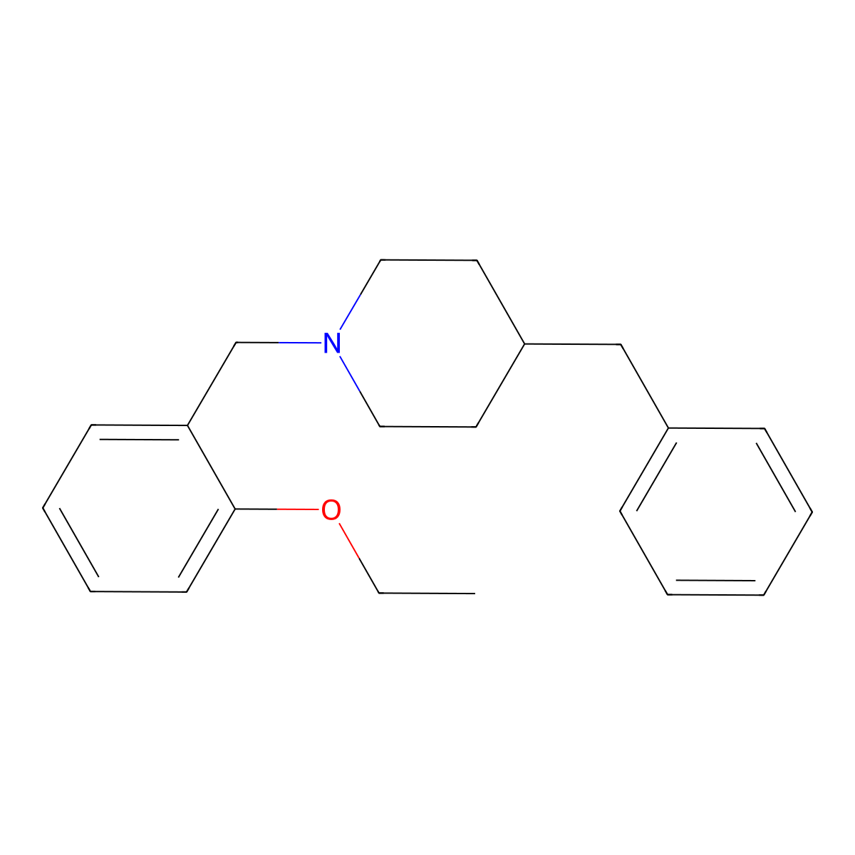 4-Benzyl-1-(2-ethoxybenzyl)piperidine molecular structure, CAS 414889-17-1