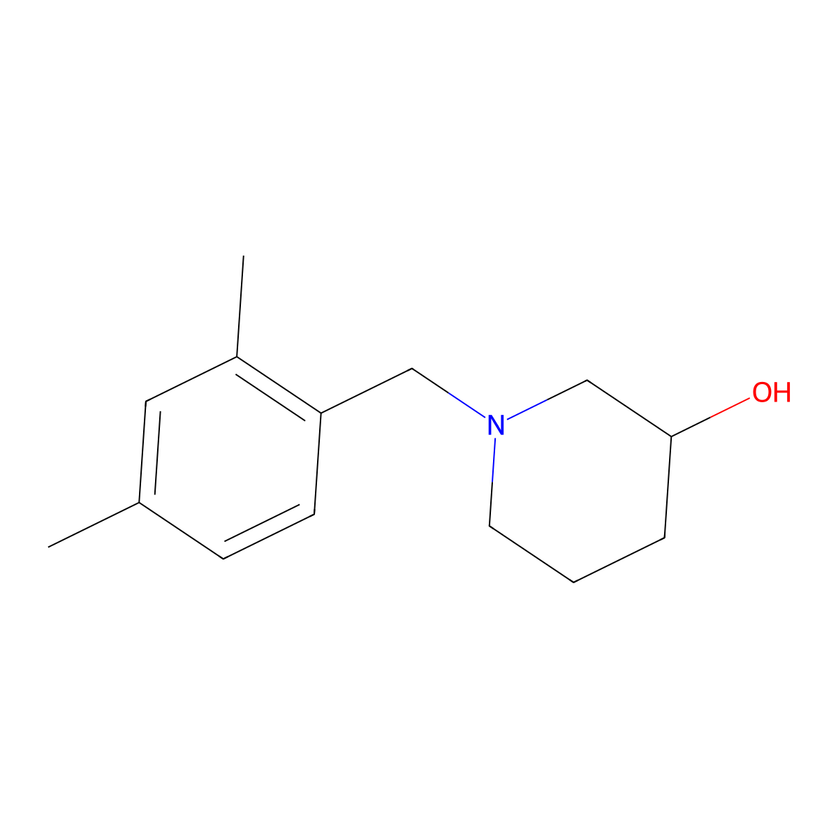 1-[(2,4-Dimethylphenyl)methyl]piperidin-3-ol molecular structure, CAS 414890-97-4