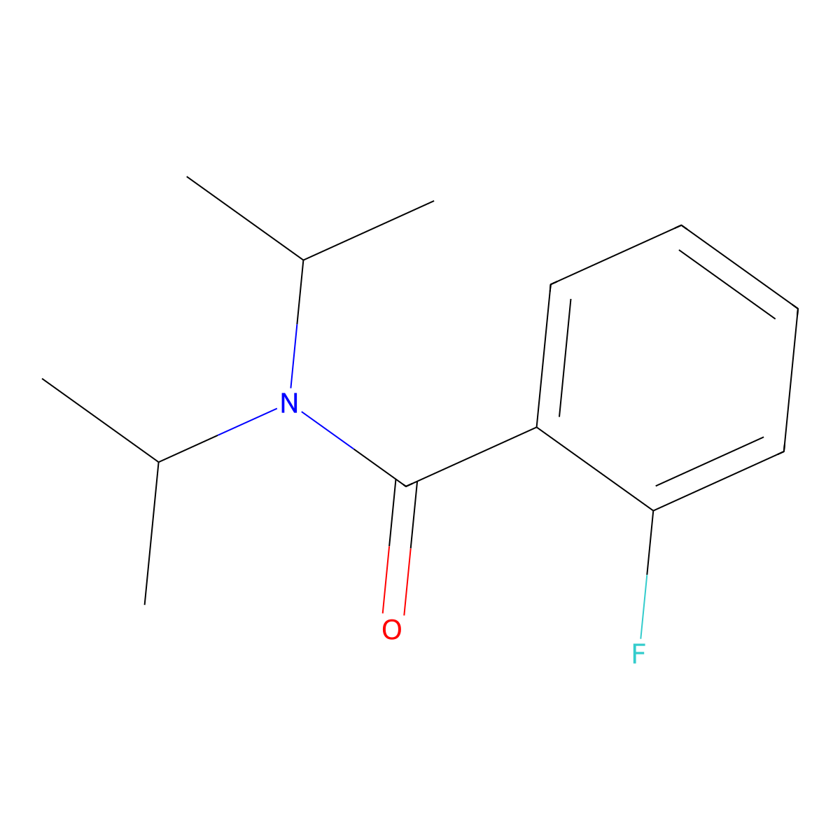 2-Fluoro-N,N-diisopropylbenzamide molecular structure, CAS 414892-20-9