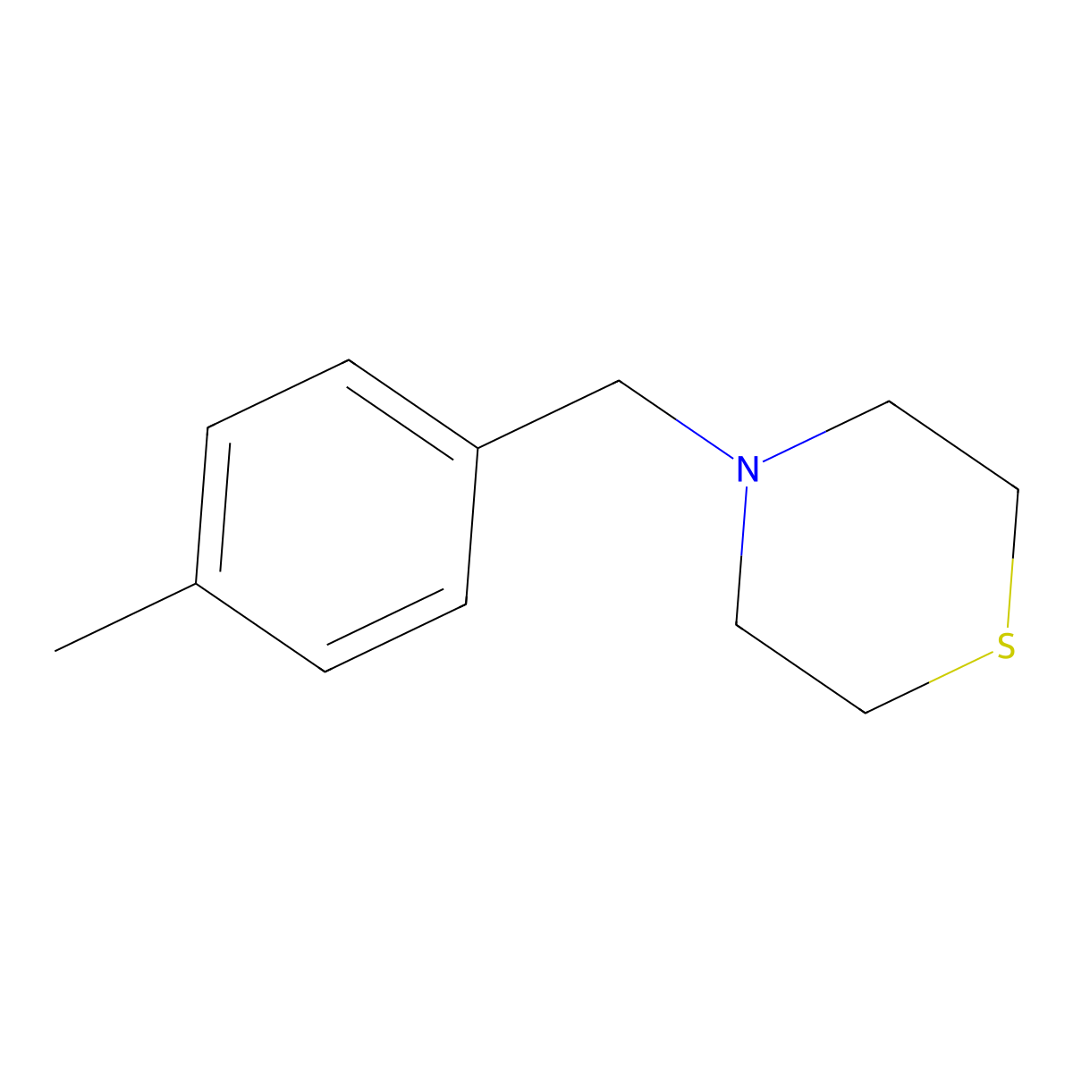 4-(4-Methylbenzyl)thiomorpholine molecular structure, CAS 414892-61-8
