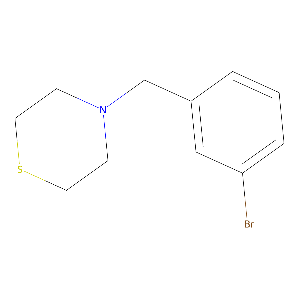 4-(3-Bromobenzyl)thiomorpholine molecular structure, CAS 414893-81-5