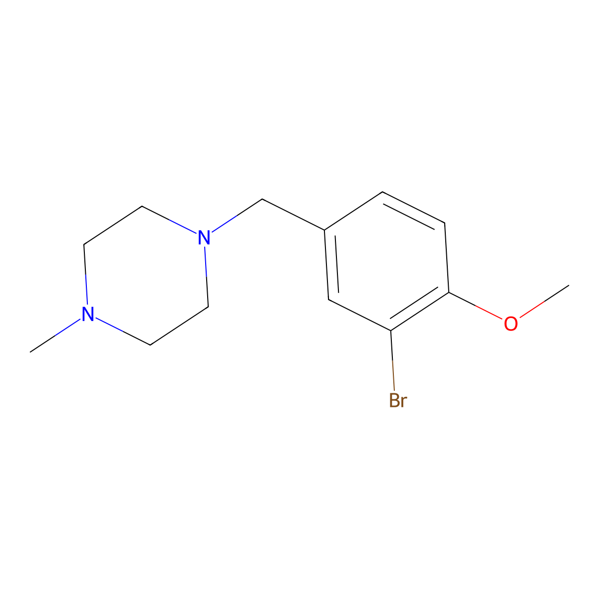 1-[(3-Bromo-4-methoxyphenyl)methyl]-4-methylpiperazine molecular structure, CAS 414893-85-9