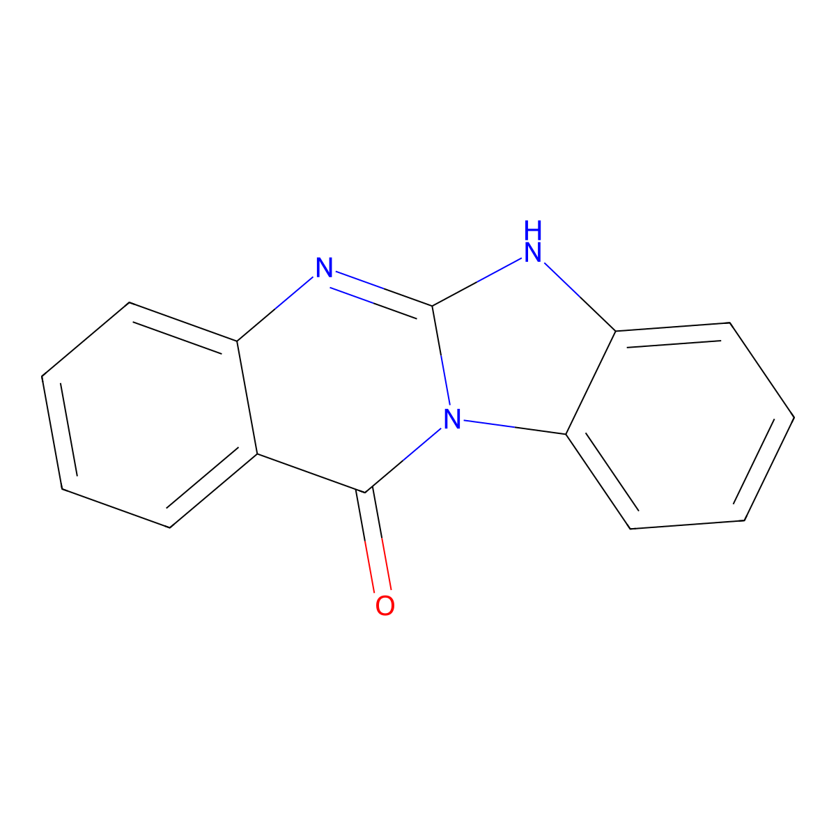 Benzimidazo(2,1-b)quinazolin-12(6H)-one molecular structure, CAS 4149-00-2