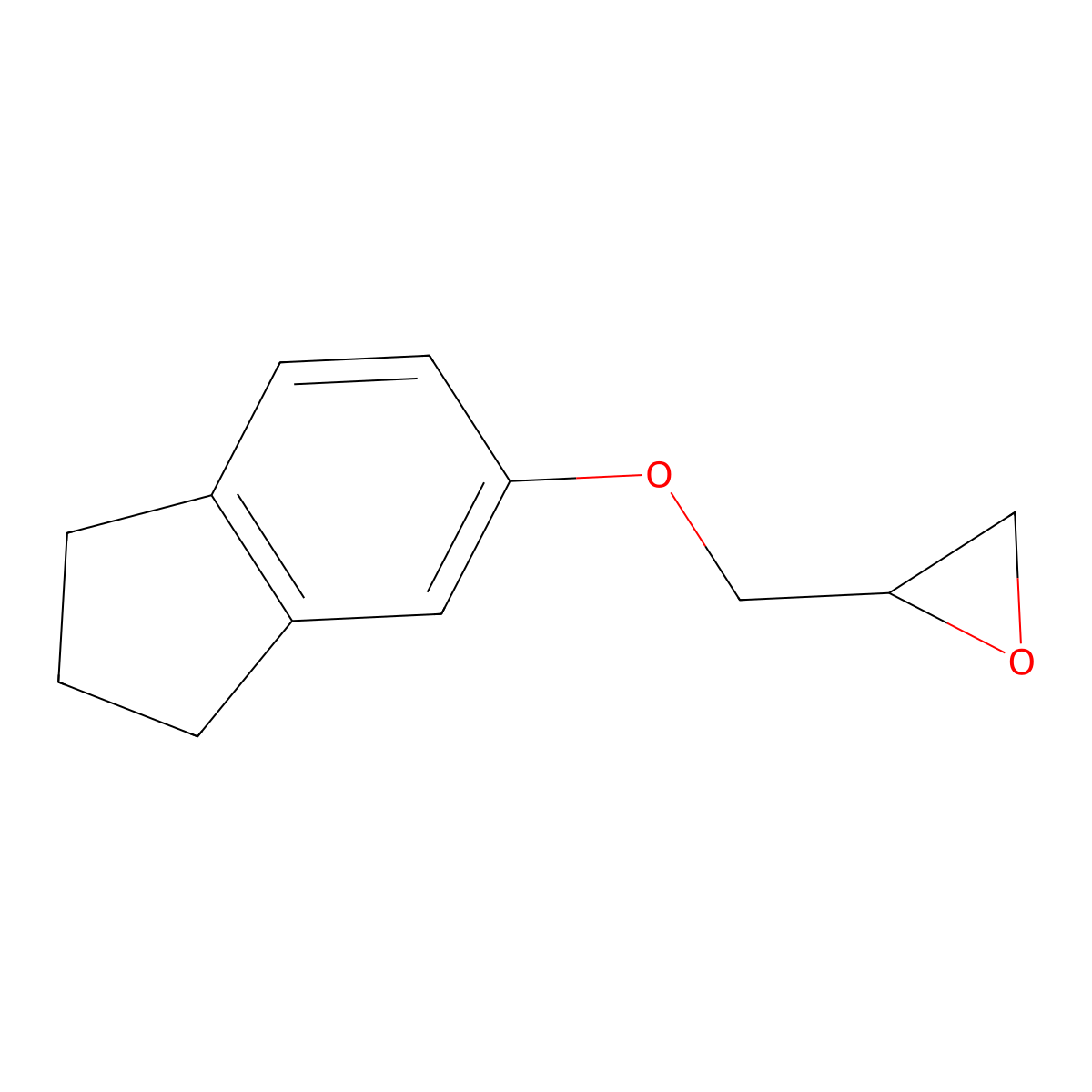 2-[(2,3-Dihydro-1h-inden-5-yloxy)methyl]oxirane molecular structure, CAS 41490-55-5