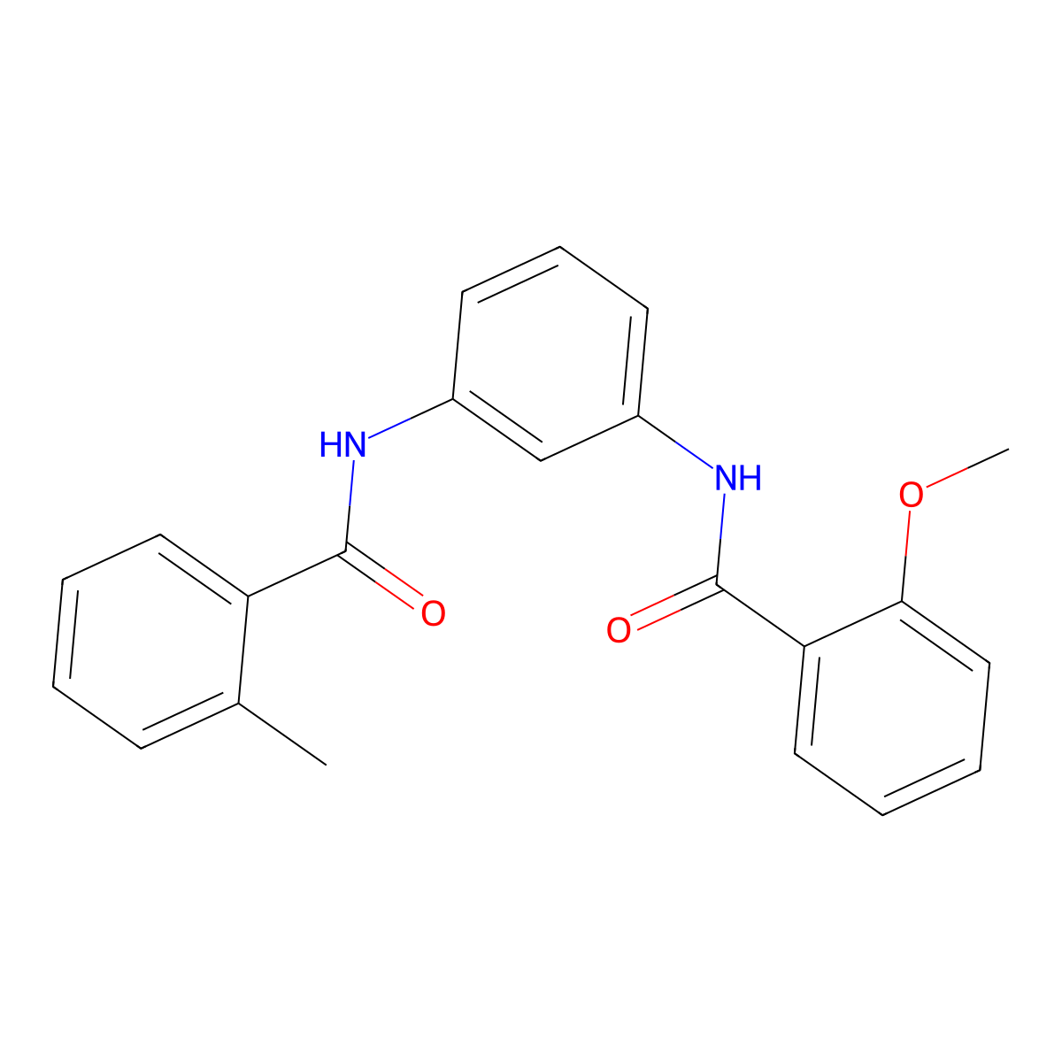 2-methoxy-N-{3-[(2-methylbenzoyl)amino]phenyl}benzamide molecular structure, CAS 414900-55-3
