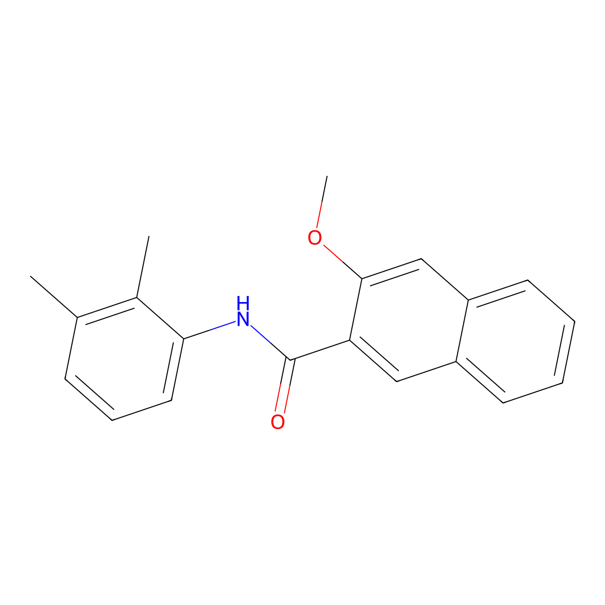 N-(2,3-dimethylphenyl)-3-methoxynaphthalene-2-carboxamide molecular structure, CAS 414901-19-2