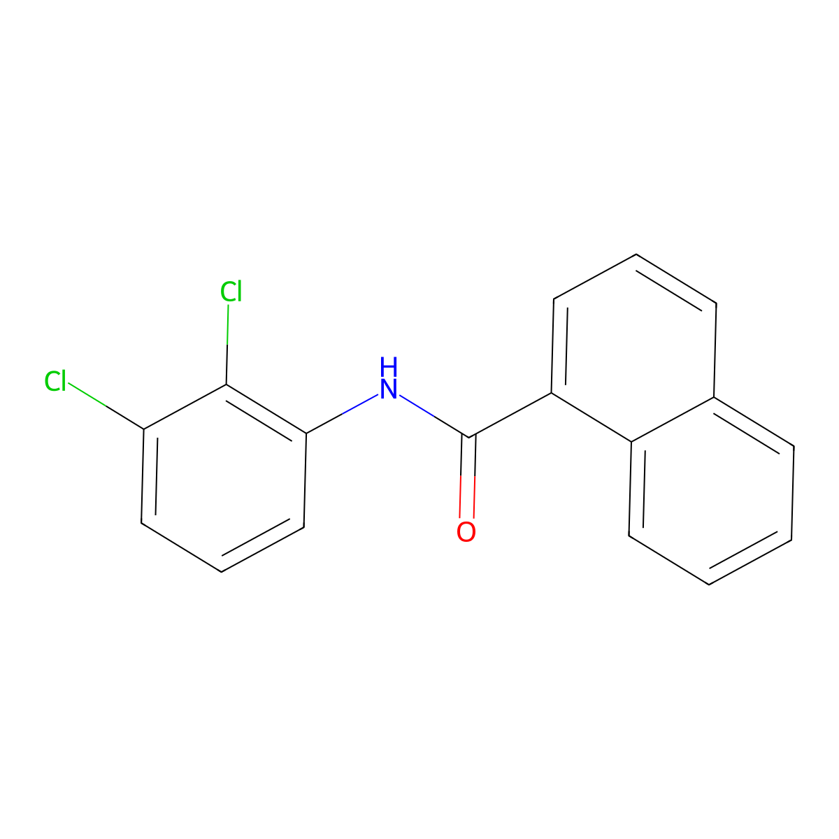N-(2,3-Dichlorophenyl)-1-naphthamide molecular structure, CAS 414901-31-8