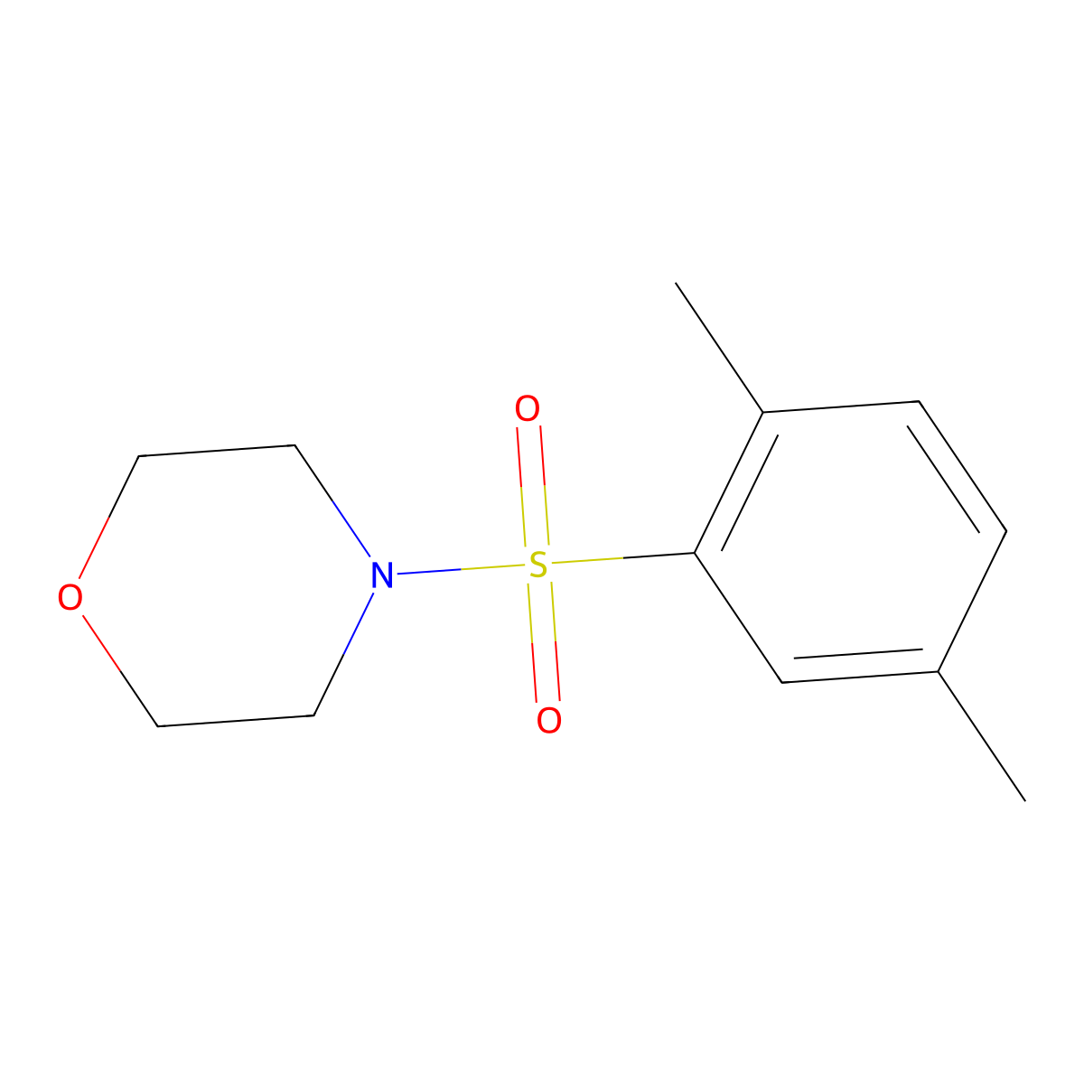 4-(2,5-Dimethylphenyl)sulfonylmorpholine molecular structure, CAS 414901-58-9