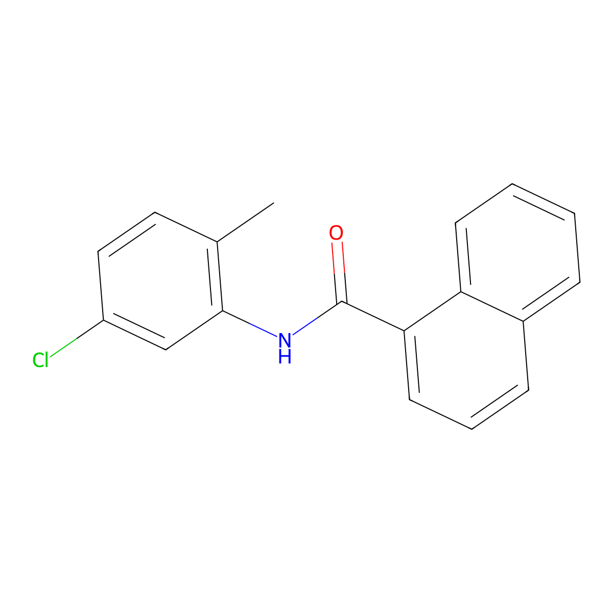 N-(5-chloro-2-methylphenyl)-1-naphthamide molecular structure, CAS 414904-72-6