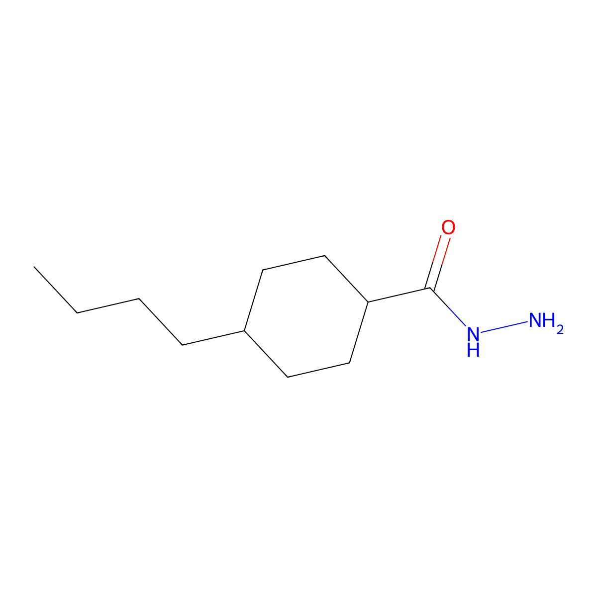 4-Butylcyclohexane-1-carbohydrazide molecular structure, CAS 414904-88-4